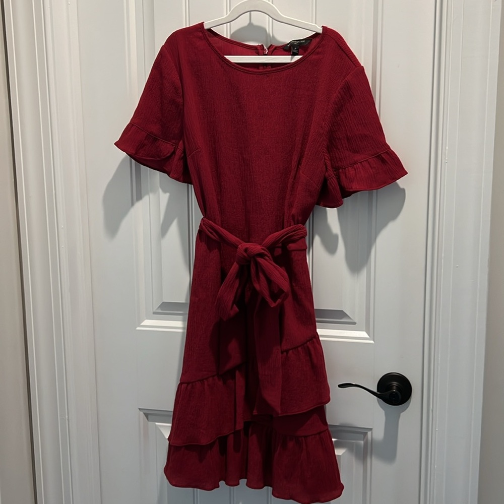 Banana Republic Red Ruffle Dress - Picture 11 of 16